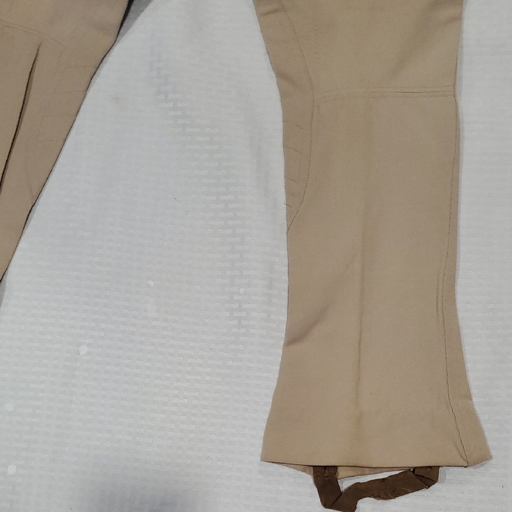Equestrian Tan Boot Cut Flare Riding Pants Size 28 - Picture 10 of 14